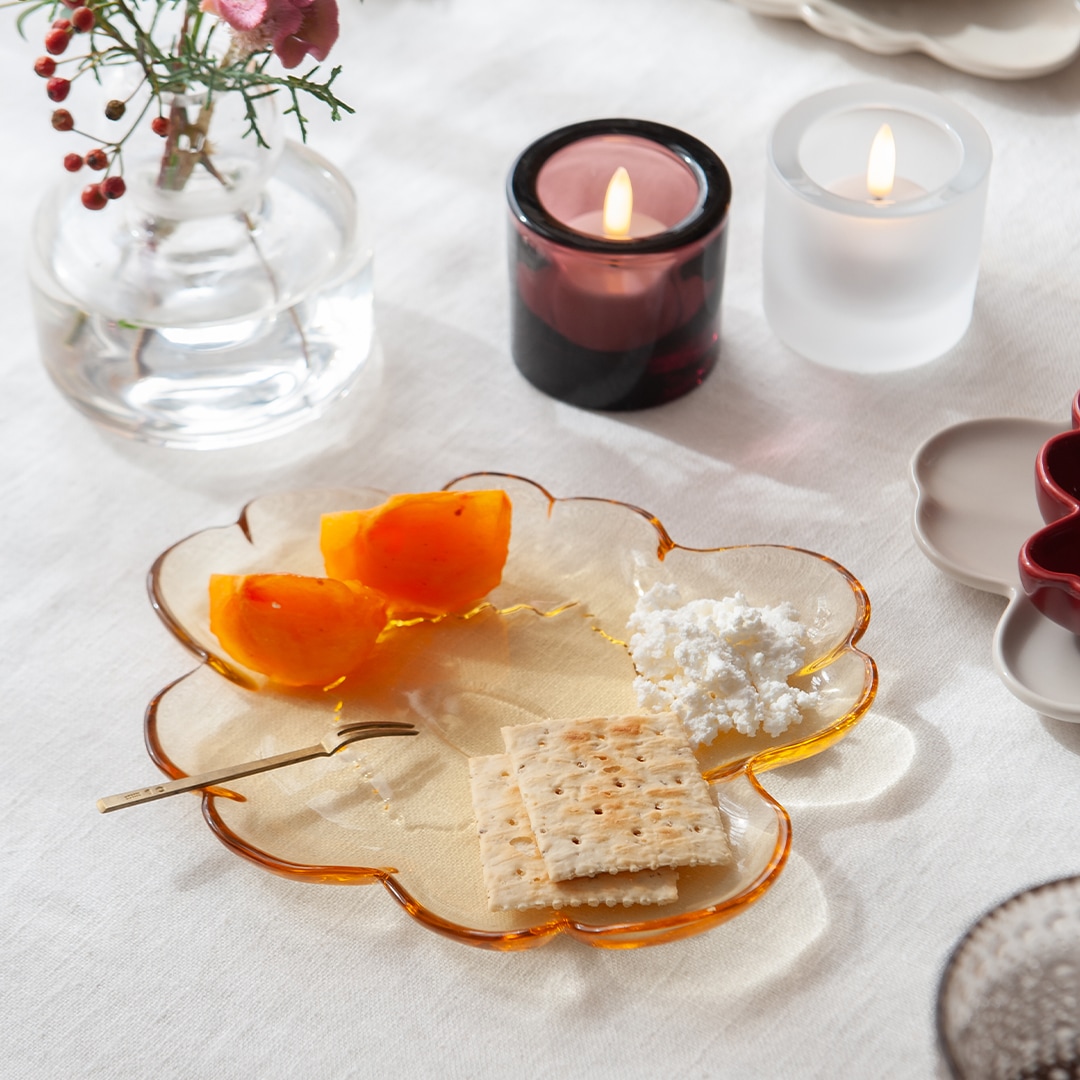 ウニッコ ガラスプレート 20cm（マリメッコ／marimekko） フリー