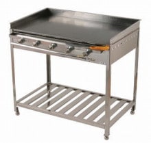 高足ガス式鉄板焼 グリドル三方囲｜鉄板焼道具｜藤田道具