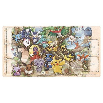 送料無料】 ポケモン カードゲーム プレイマット ラバーマット 森の