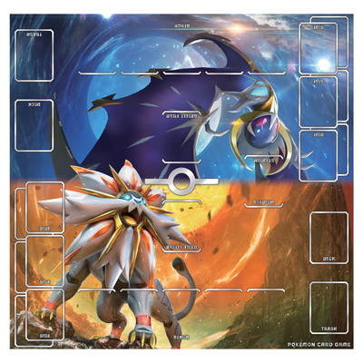 ポケモンカードゲーム 丈夫なプレイマット「ソルガレオ・ルナアーラ