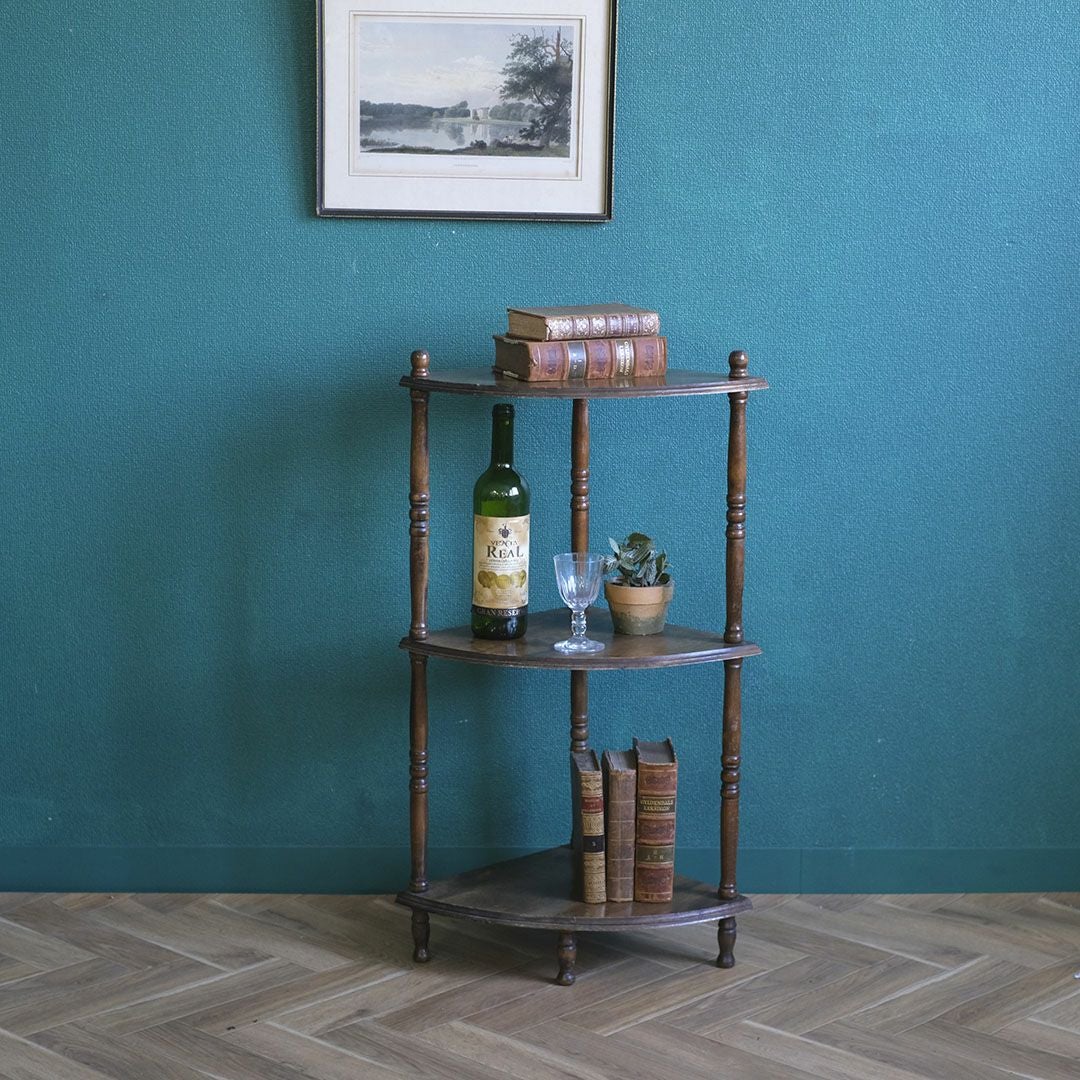 アンティークシェルフ フランス コーナーシェルフ 飾り棚 アンティーク