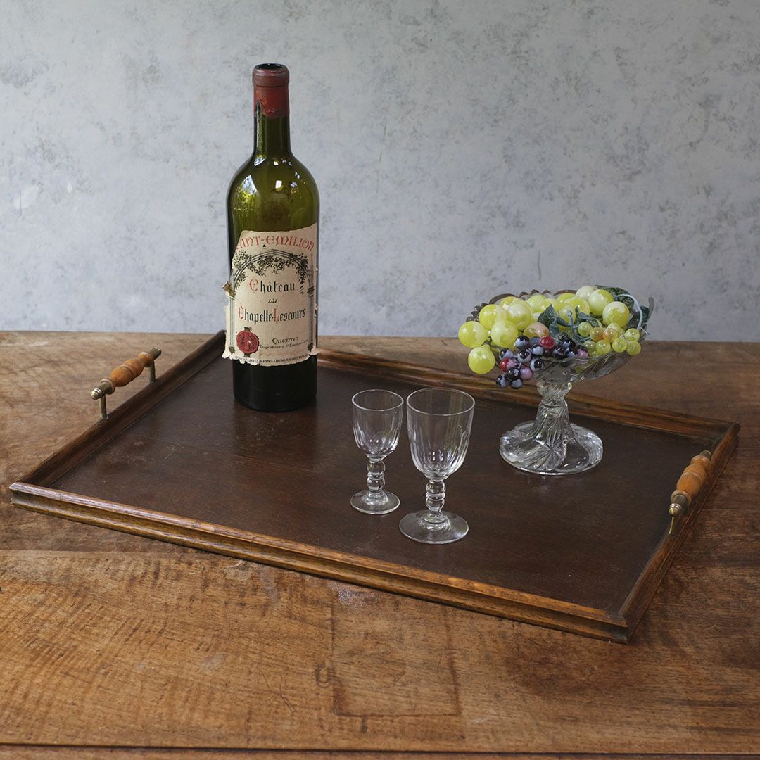 アンティークティートレイ 木製 イギリス おぼんの通販 アンティーク