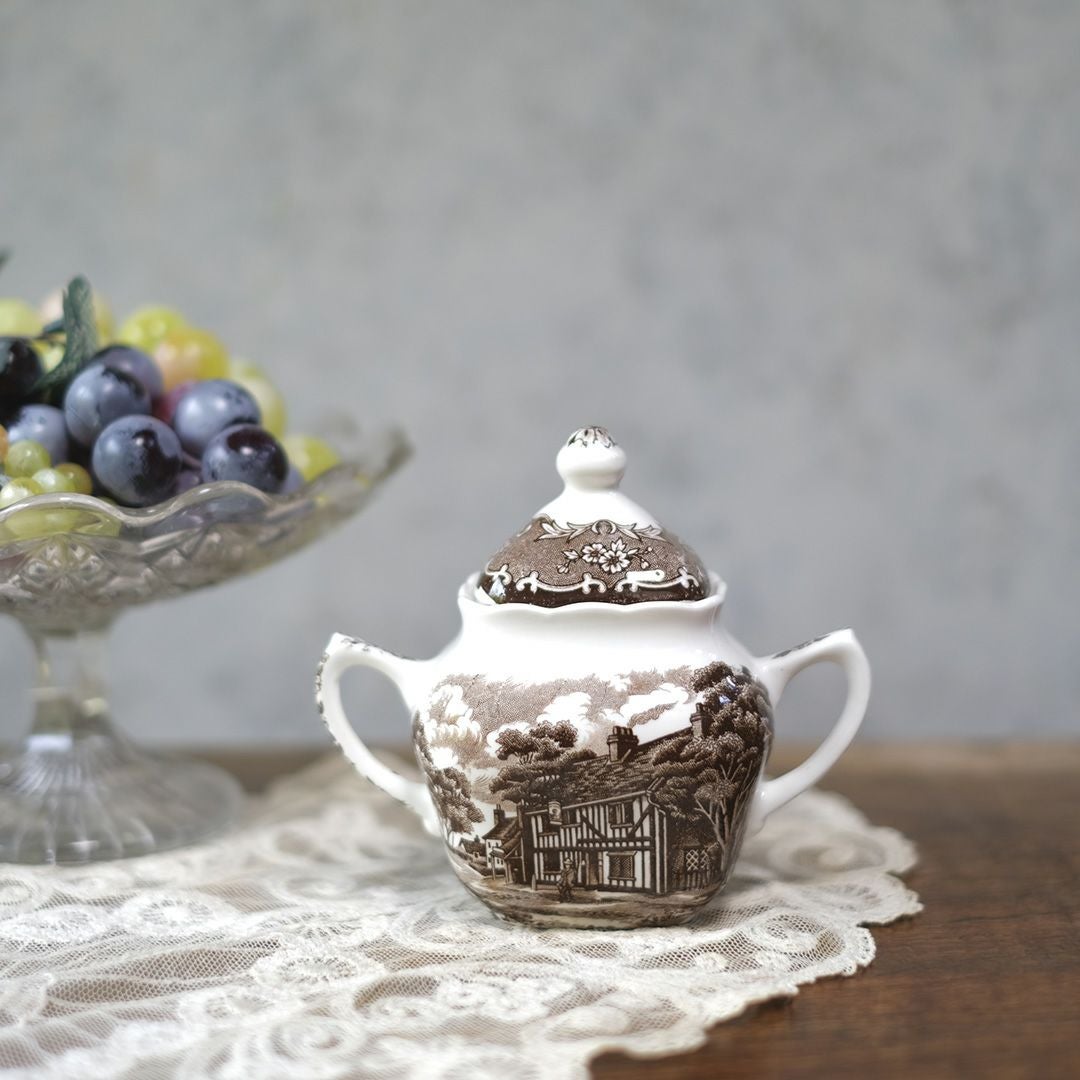 アンティークシュガーポット W.H. Grindley & Co Ltd（グラインドレー