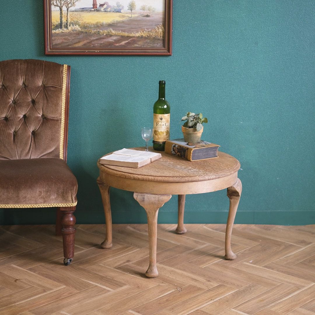 アンティークコーヒーテーブル 塗装剥離加工 イギリス アンティーク