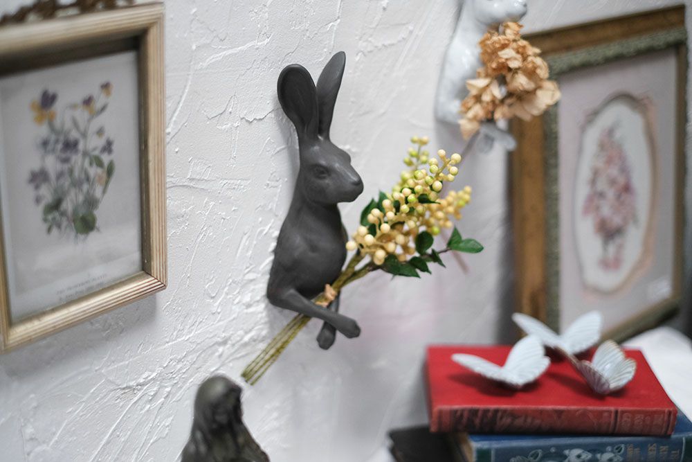 かわいい(次回入荷未定)YARNNAKARN(ヤナカーン) ラビットウォールデコ