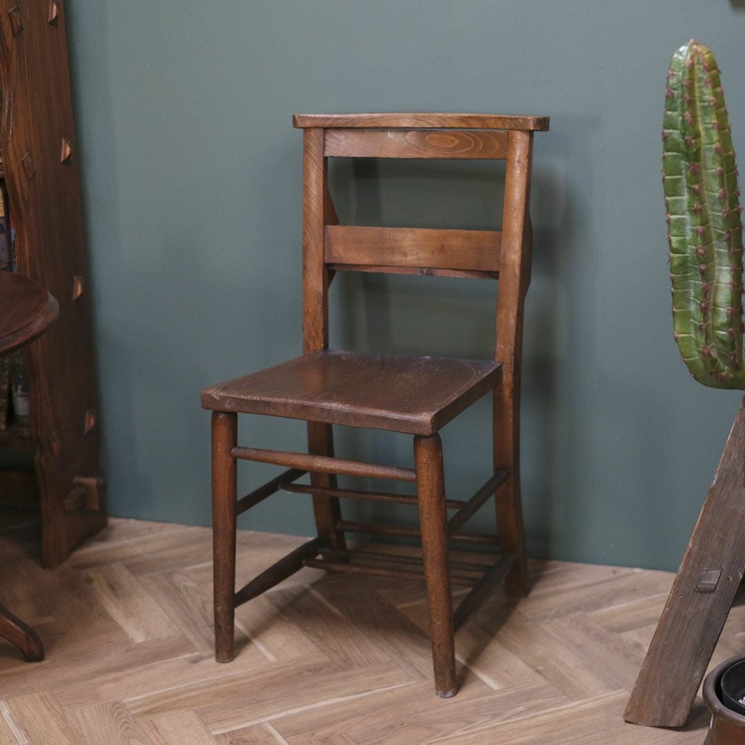 アンティーク チャーチチェア チャペルチェア 教会の椅子/アンティーク