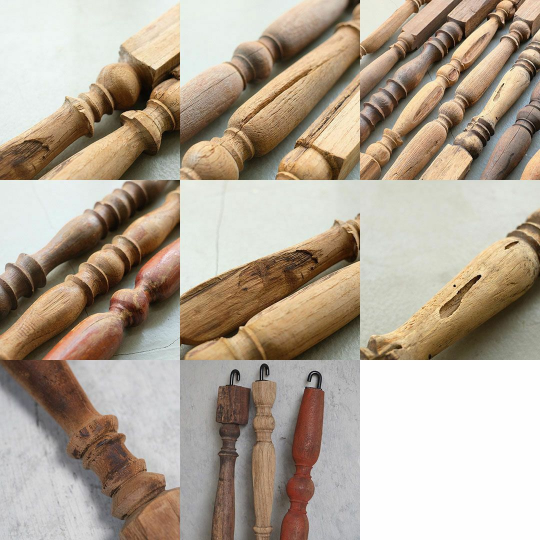 古材のウッドスピンドルペンダントライト S(電球別売り)の通販MALTO