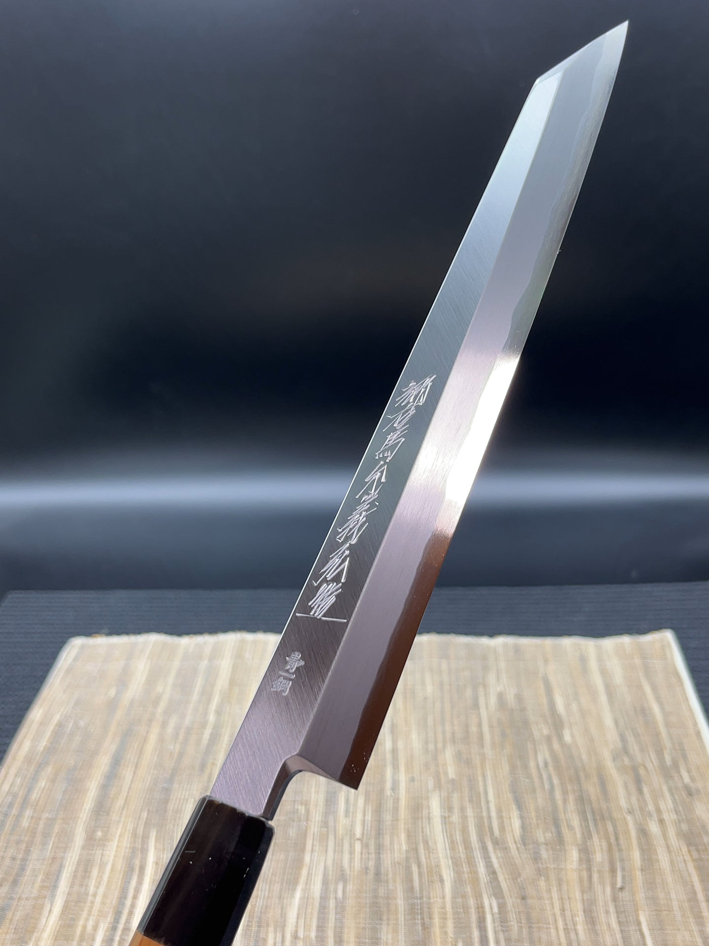 郷右馬允義弘 青波打 柳切付270mm 一位八角柄 朴鞘付属