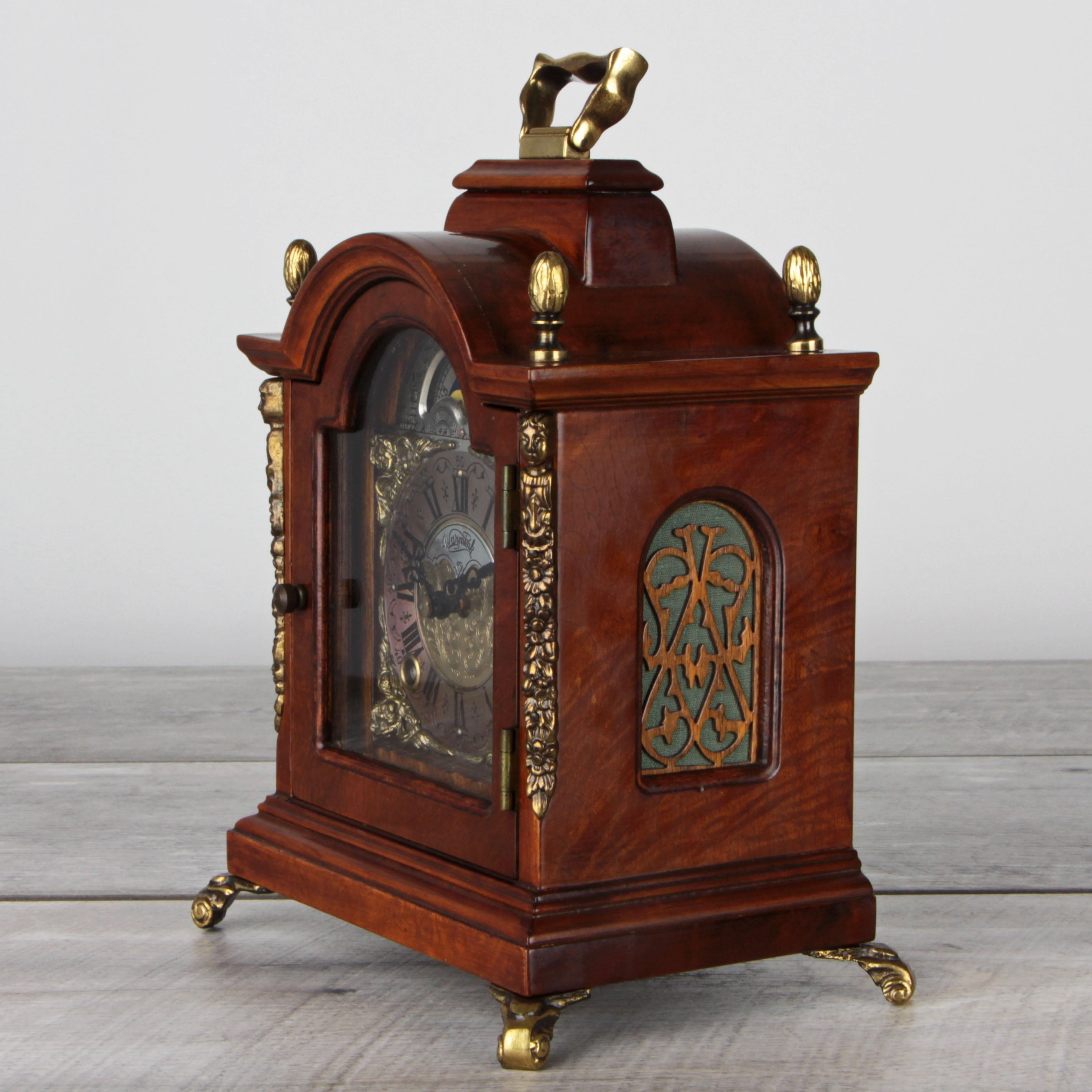 Warmink Moonphase Walnut Striking Clock