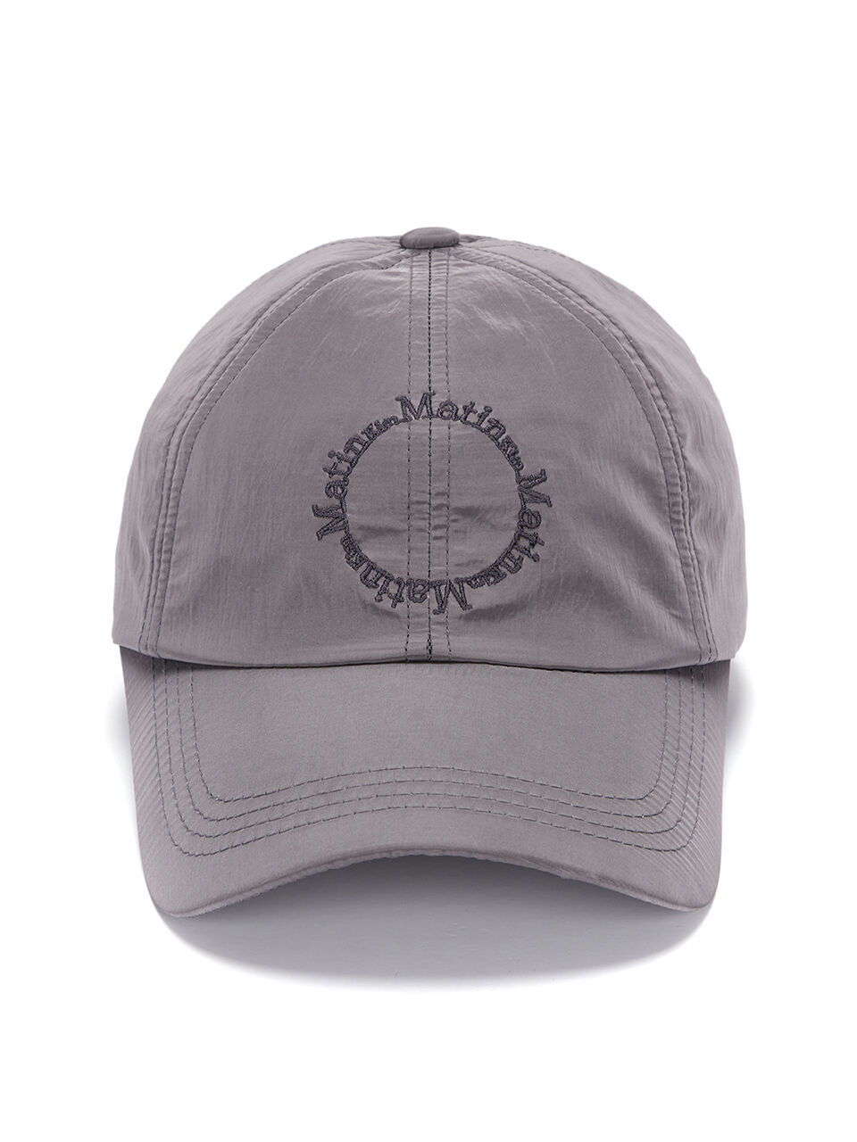 MUSINSA公式 | MATIN KIM CRISP LOGO BALL CAP IN SILVER