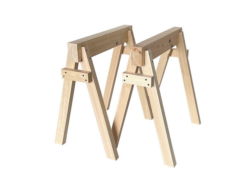 脚がスタッキングできる作業台セット（脚） | 松田木材 富山の木材屋