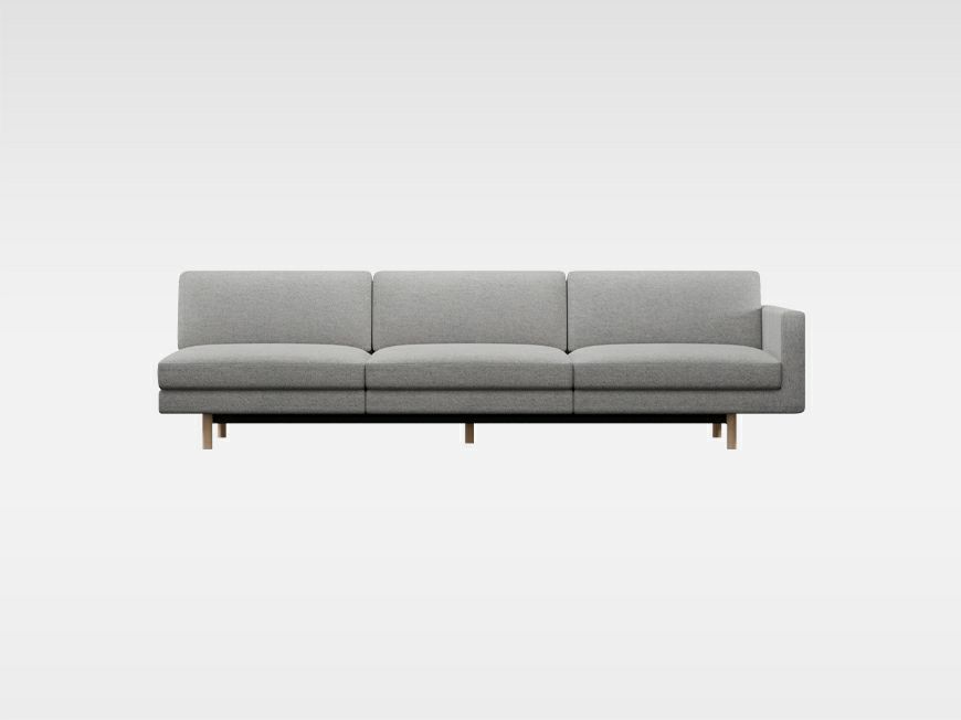 HIROSHIMAワイドワンアームスリーシーターソファ・左肘 | 【公式