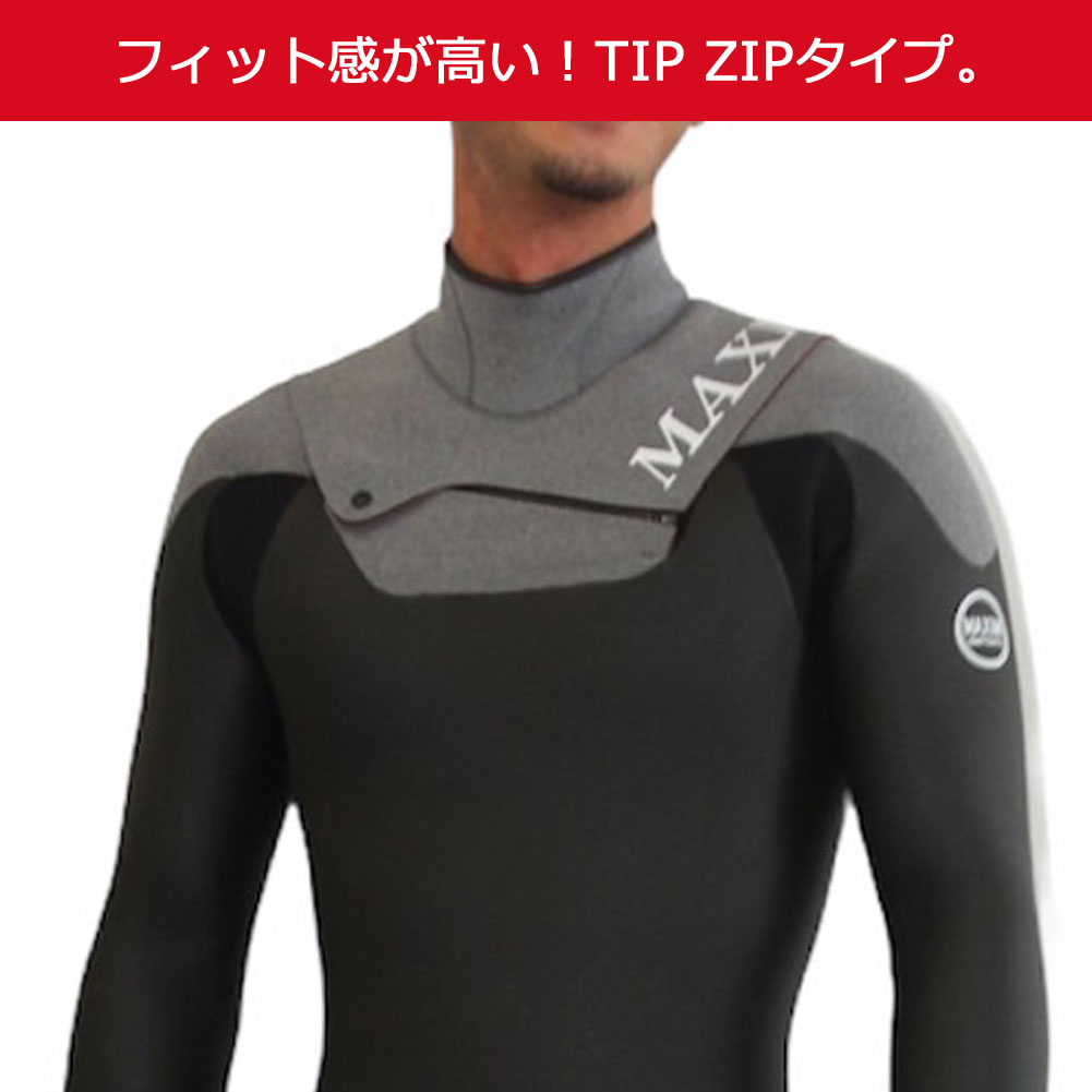 5mm×3mm メンズウェットスーツ マキシム フルスーツ レオ ティップ