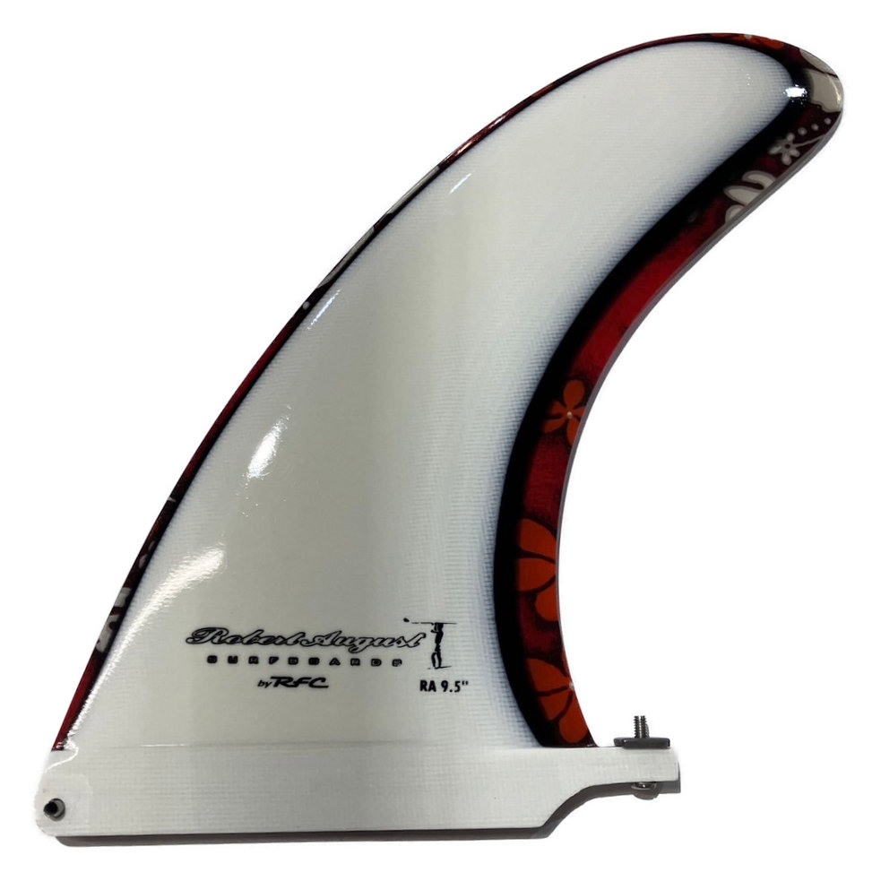 ロングボードフィン Rainbow fin Robert August 9.25 シグネイチャー