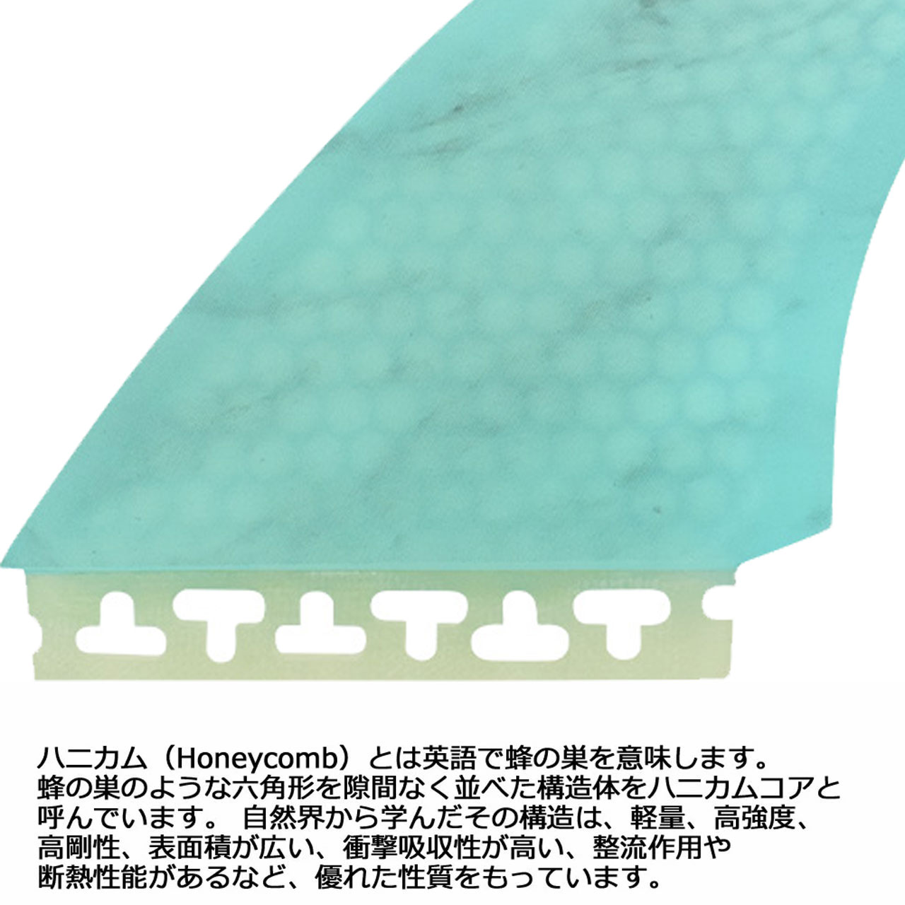 ショートボード用フィン ツールス フィン ツイン スタビ ハニカム