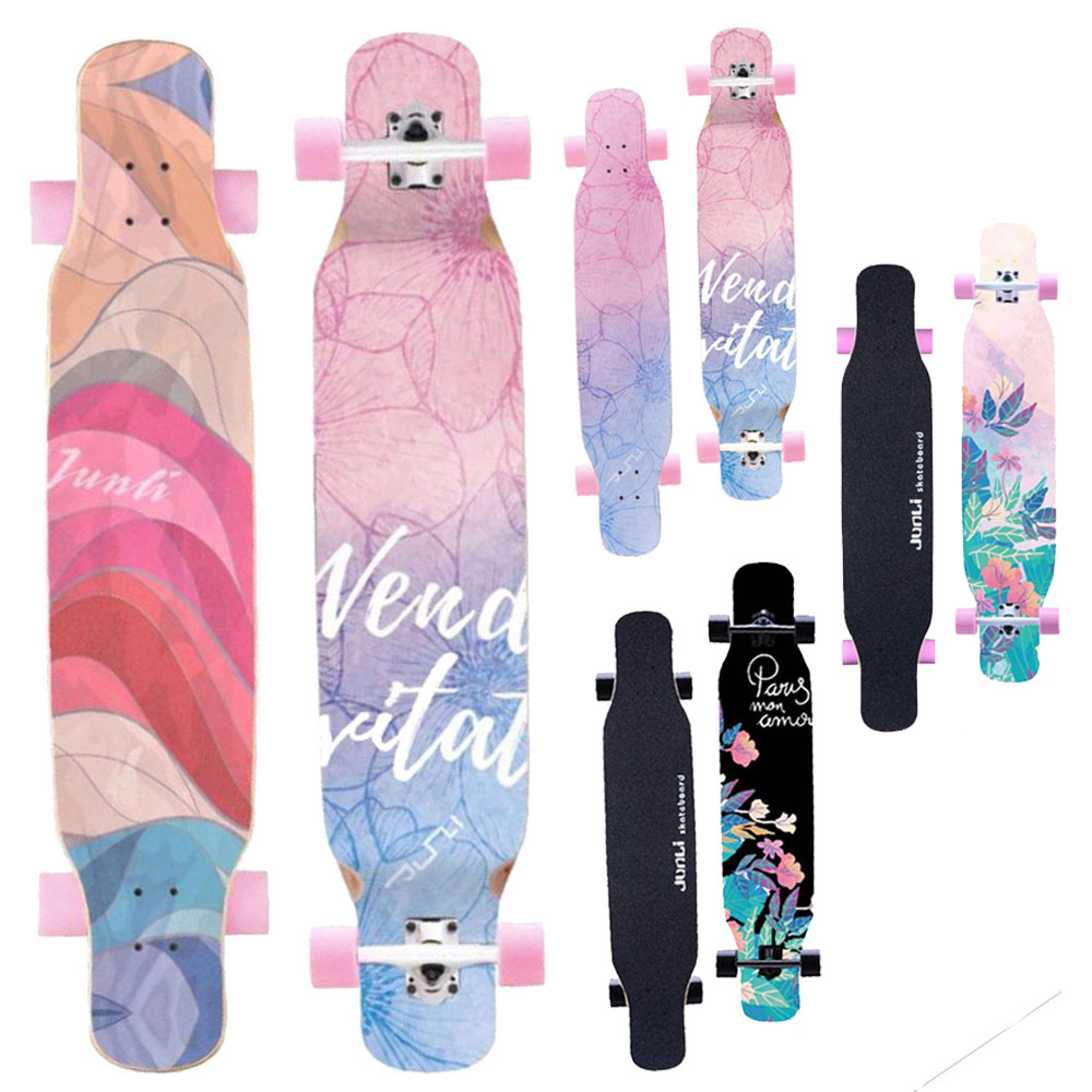 ロングスケートボード コンプリート クルーザー ロングボード 四輪