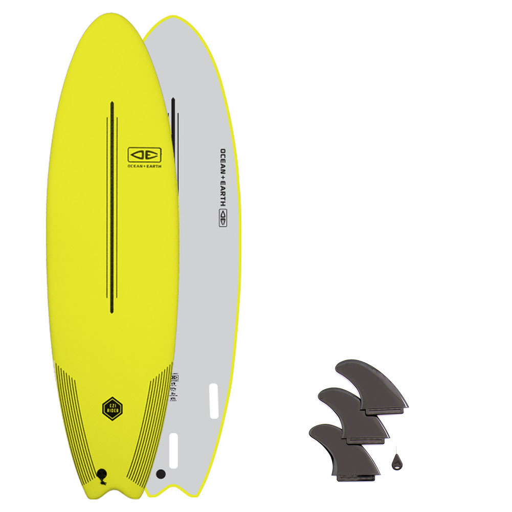 OCEAN&EARTHEZIRIDERSOFTBOARD6'6サーフボードソフトボード/初心者用