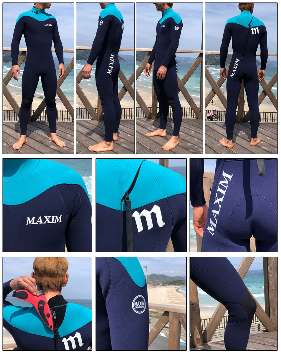 メンズウェットスーツ 3mmALL ビーウェット フルスーツ オーシャン