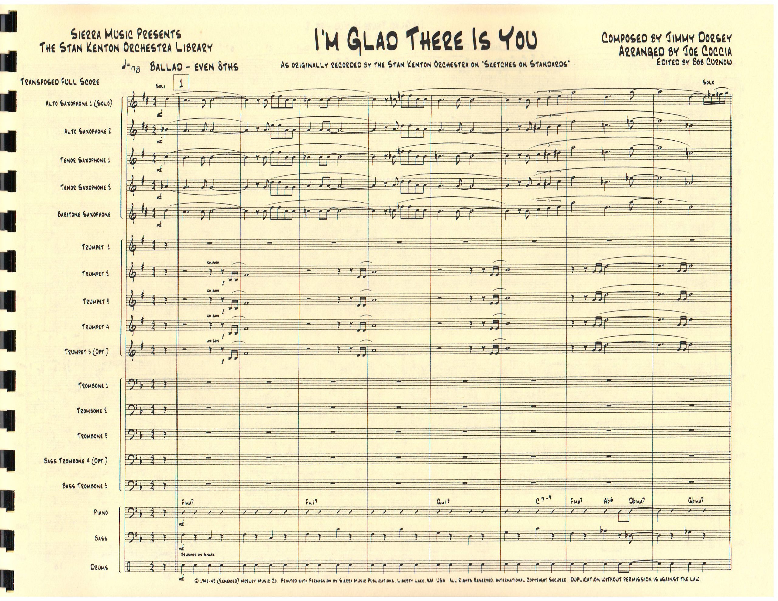 I'M GLAD THERE IS YOU