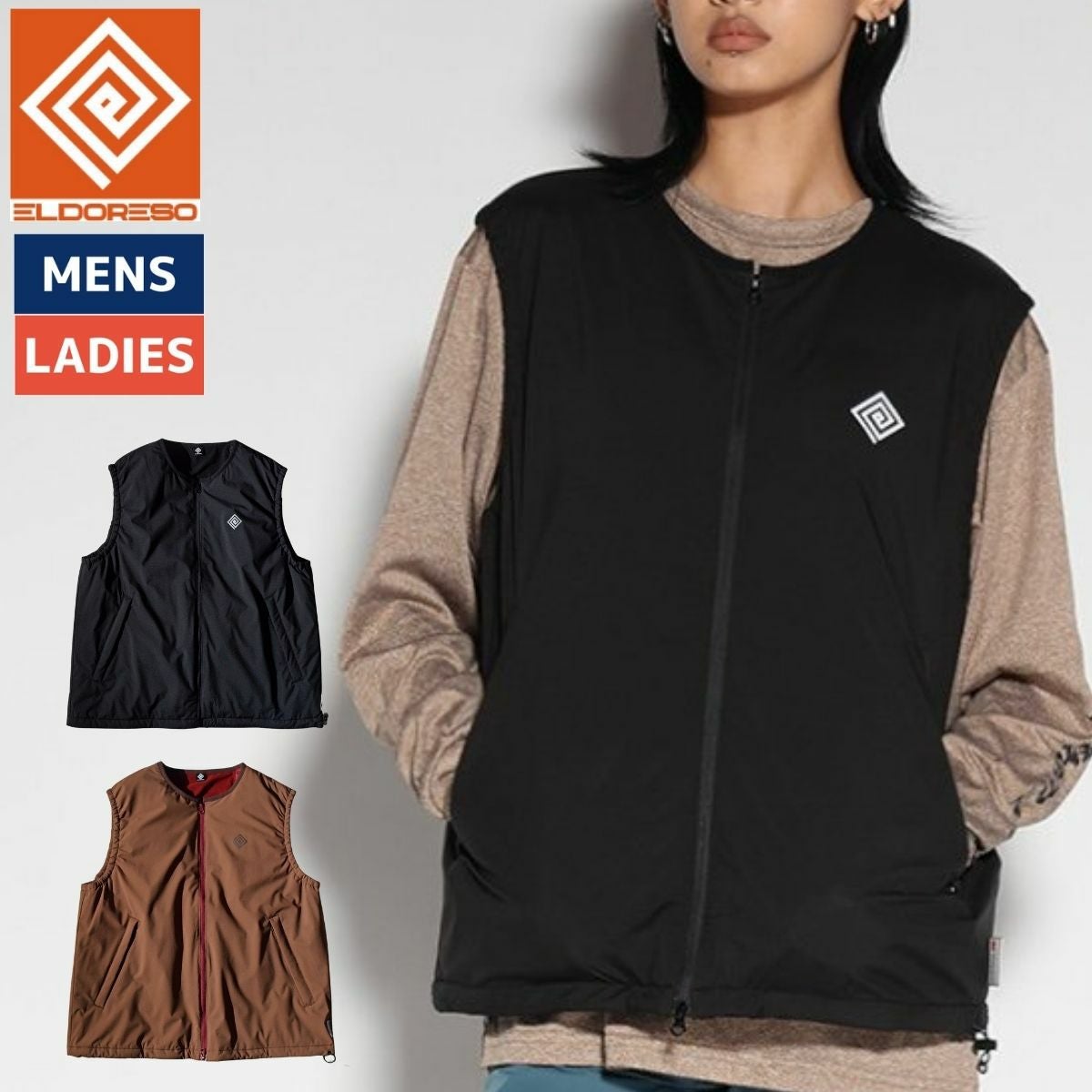 エルドレッソ ELDORESO Back Logo Parka バックロゴパーカー メンズ