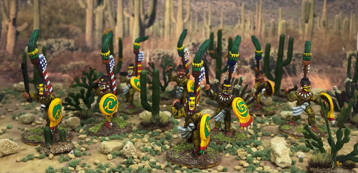 Aztec Shock Troops – Cuachic Warriors aka The Shorn Ones – Mark A