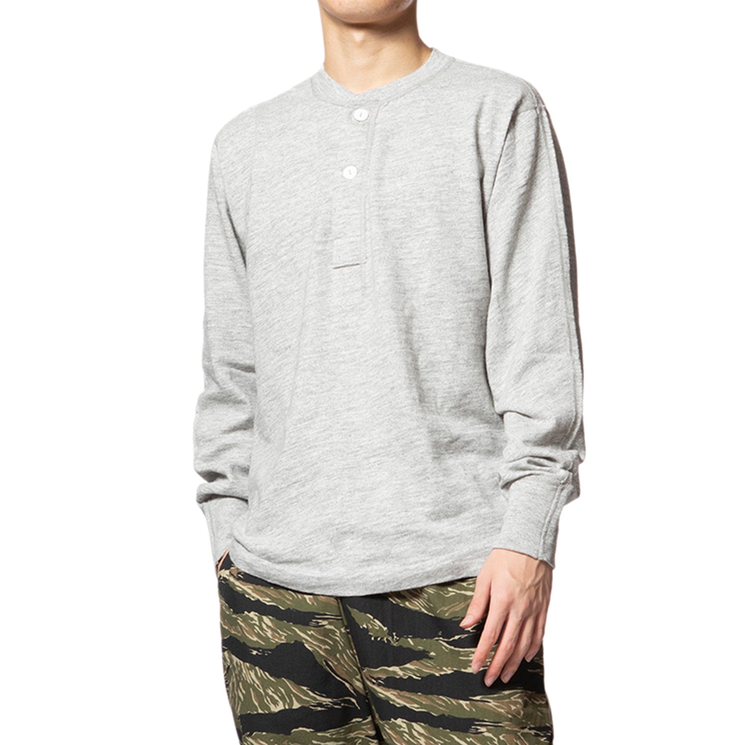 Healthknit | ヘルスニット マックスウェイトスラブ ヘンリーネック