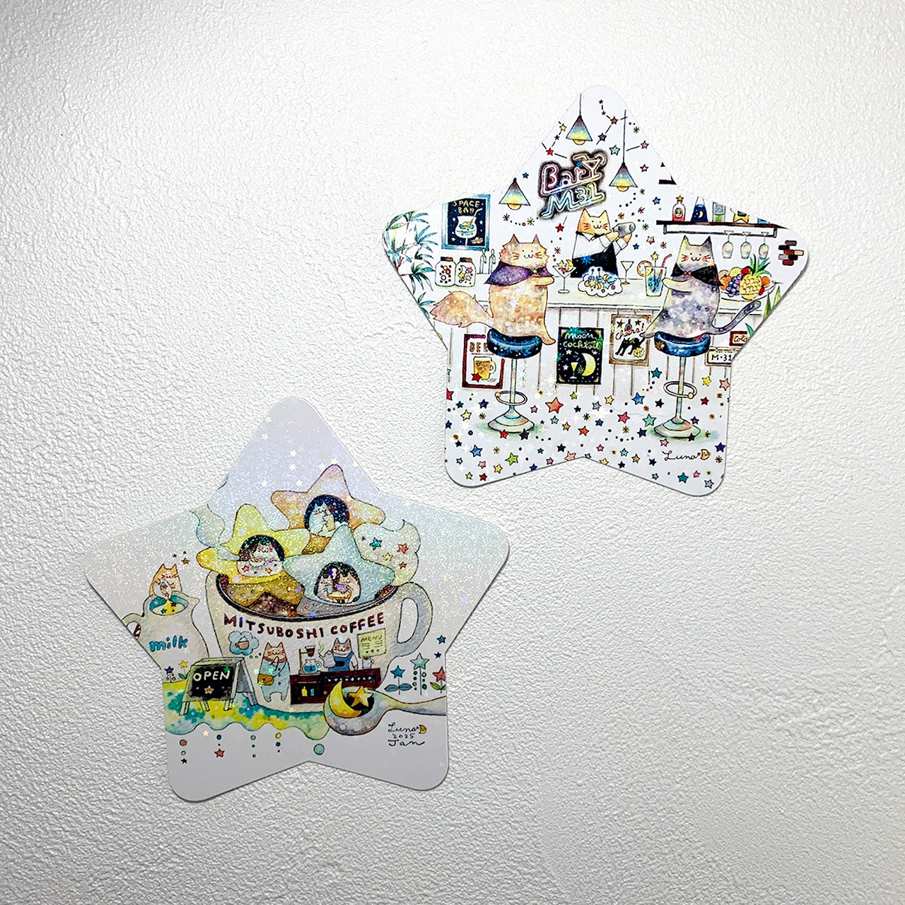 星形コースターセット – 宙フェス夜市