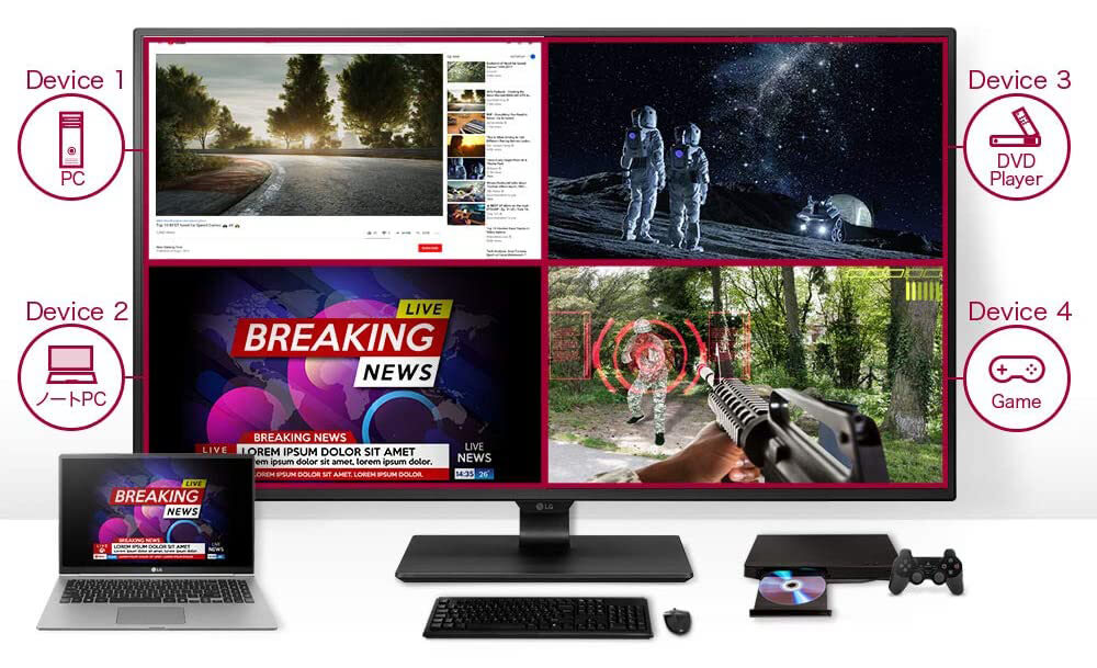 LGの4Kディスプレイ43UN700-Bを1週間使ってみた - 社長の