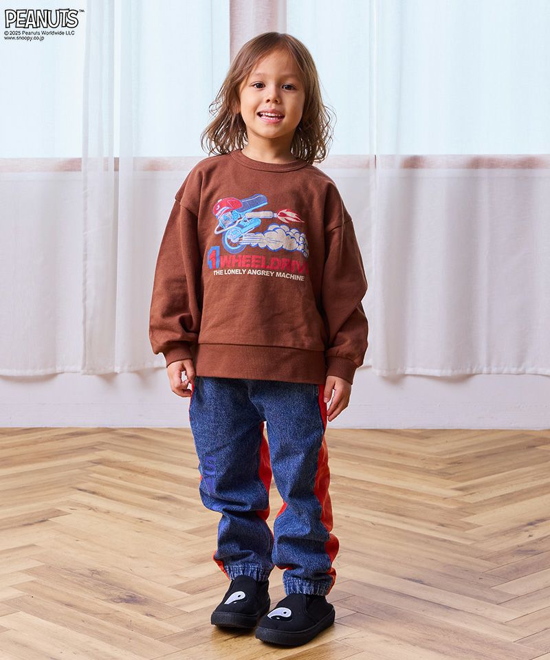 別注】スヌーピーデニムスウェットパンツ ｜ ボトムス ｜ 子供服の