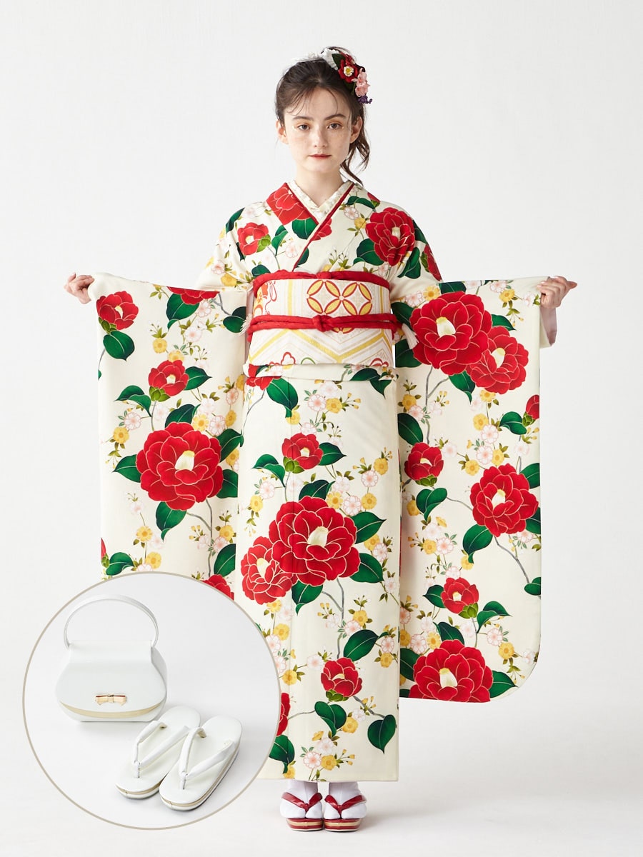 レンタル振袖【F1708】 乙女椿(FREE レッド): ふりふ ｜ミマツグループ