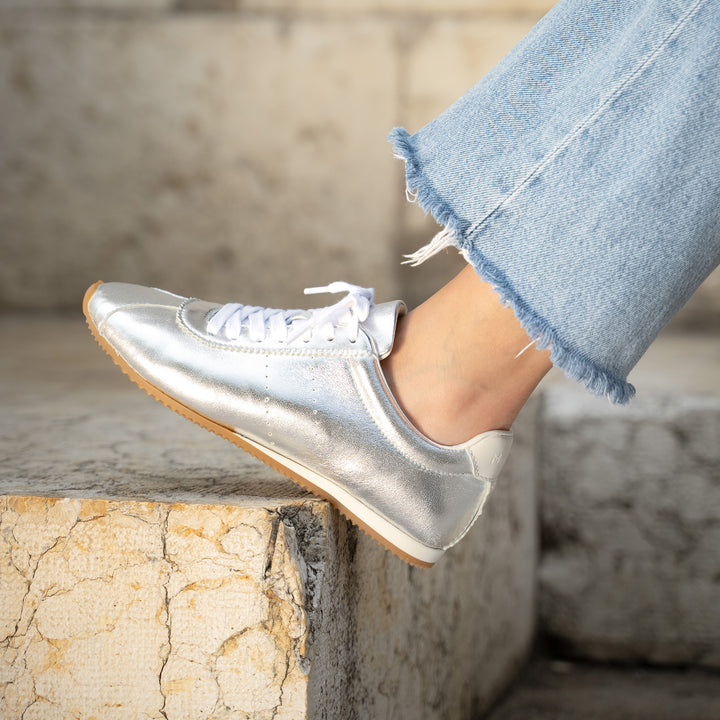 The Morena - Silver - Metallic Leather - M.Gemi