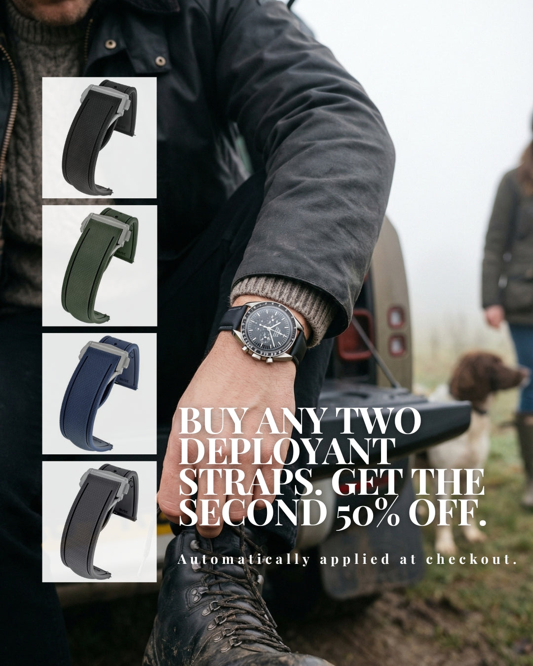 Omega X Swatch MoonSwatch Venus Strap: Embossed Leather - Pink