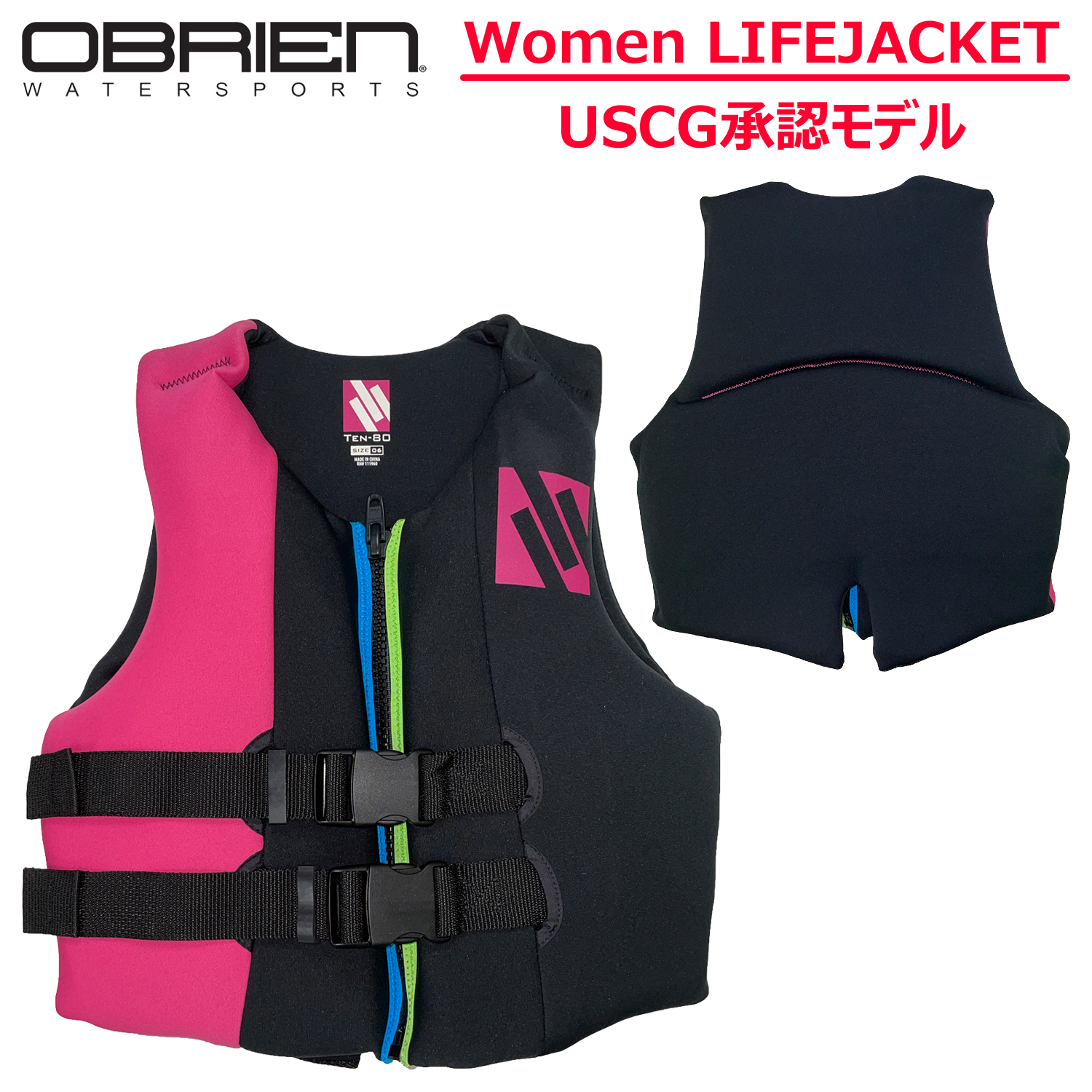 ライフジャケット レディース TEN-80 テンエイティー フィズル