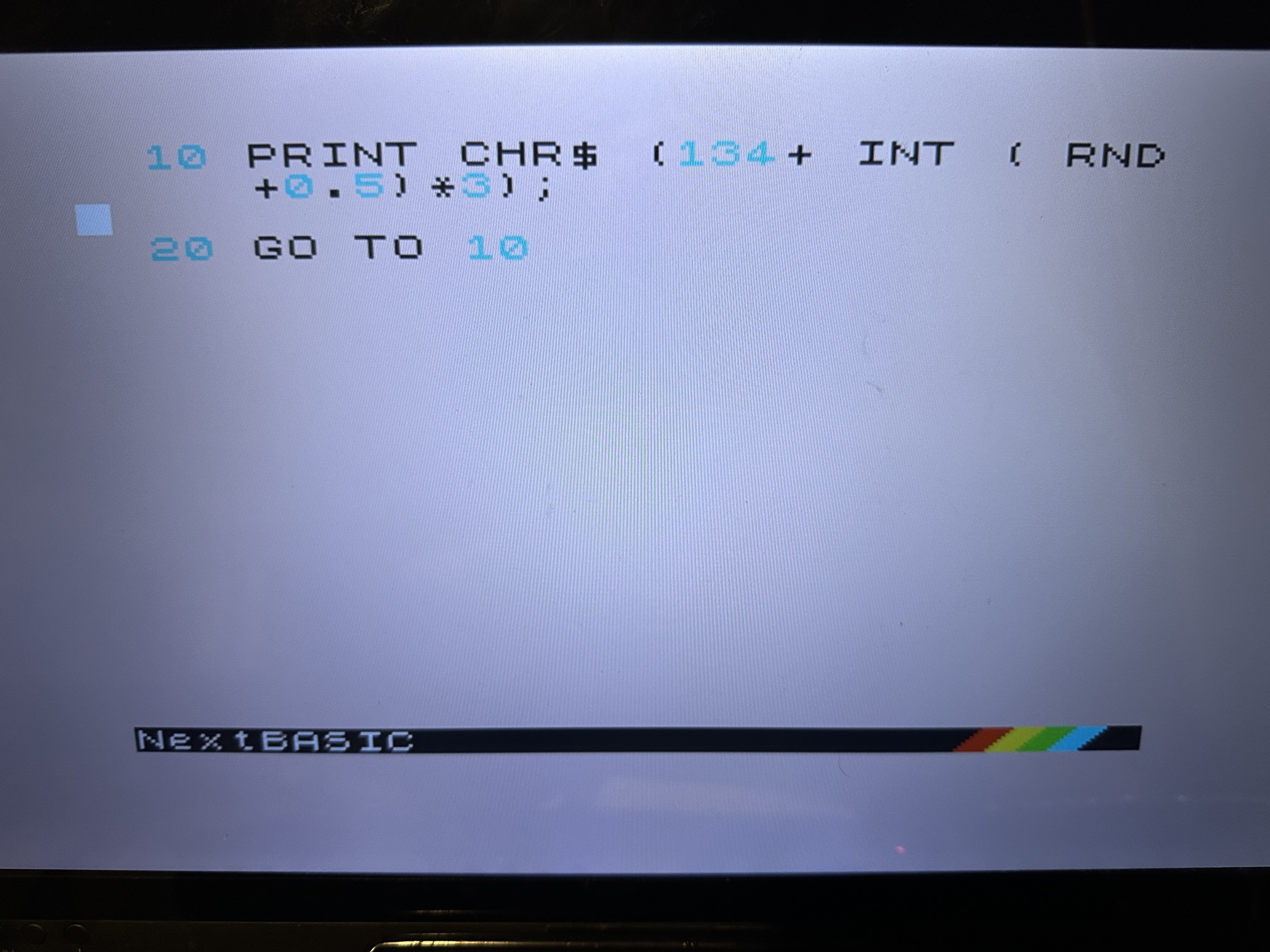 ZX Spectrum Next - Mark writes