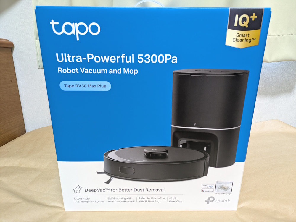 TP-Link Tapo RV30 Max Plusのレビュー！水拭き対応の2in1ロボット掃除