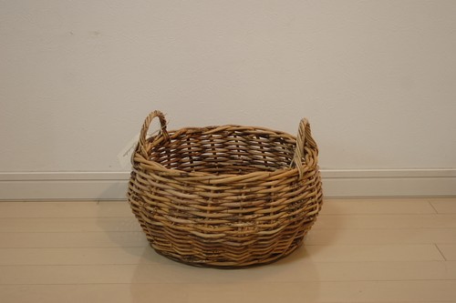 かご・バスケット・雑貨 - menui | アラログ 持ち手付き丸型バスケットL