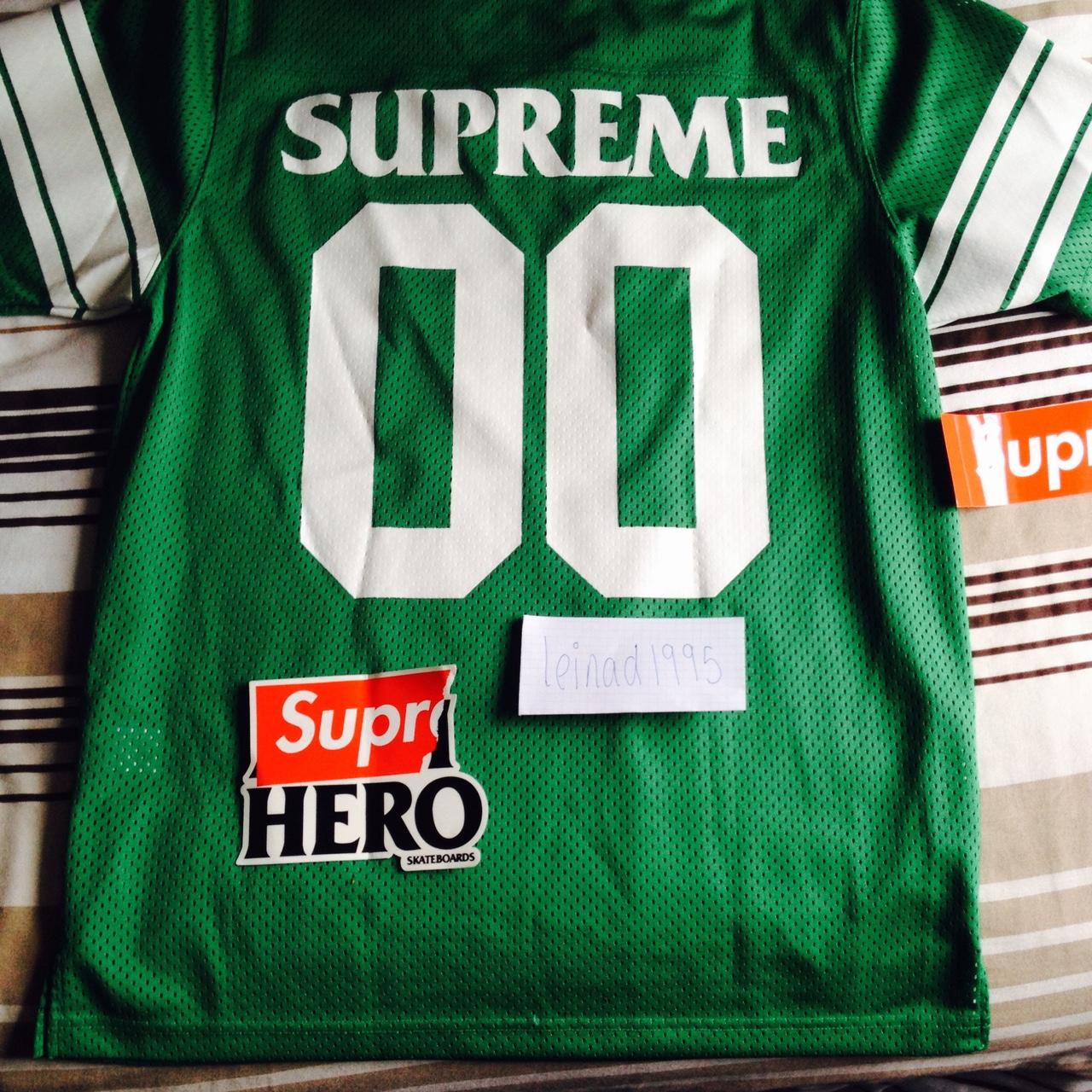 Supreme x Anti-Hero Jersey! Green! 9/10 condition, | Depop