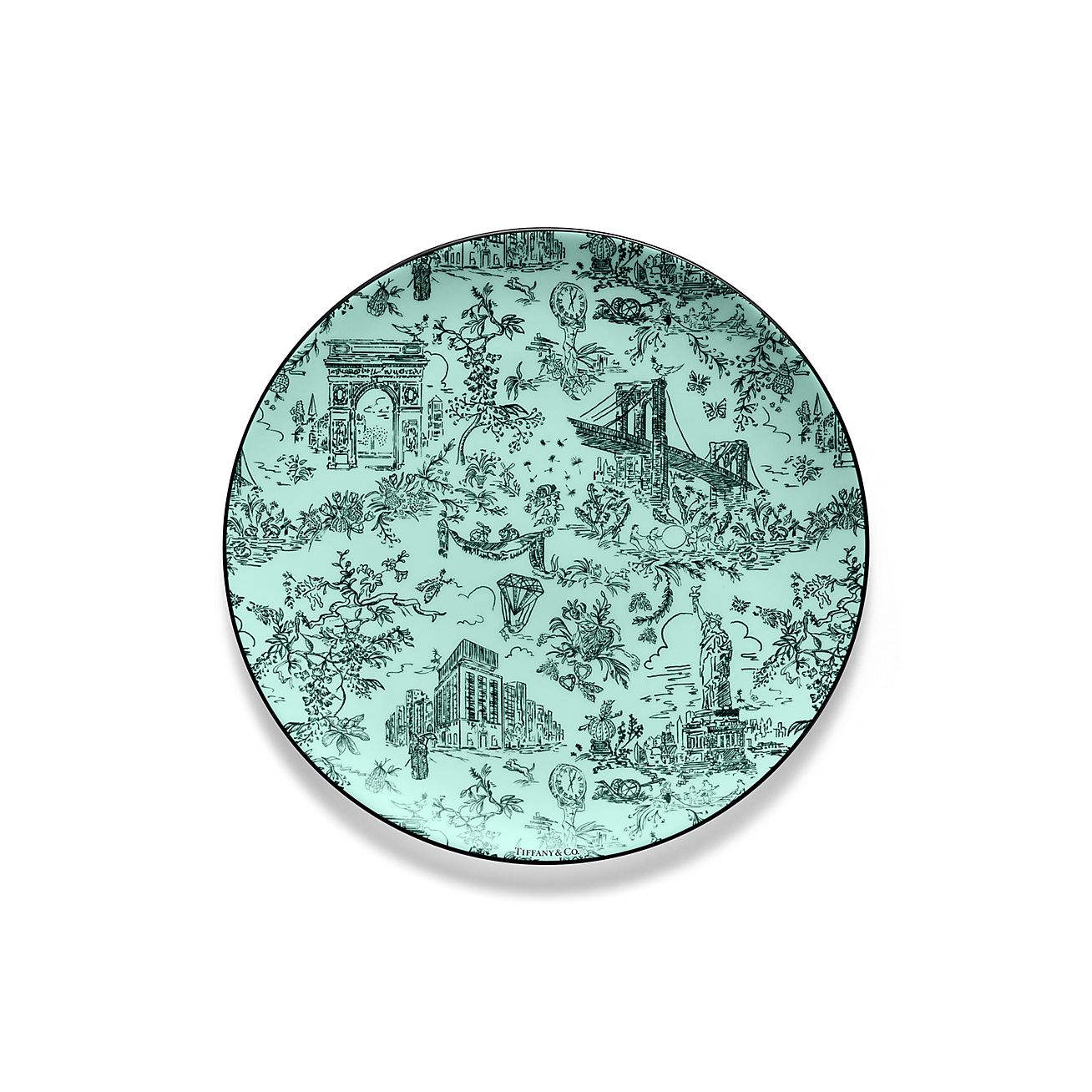 ティファニー トワレ デザート プレート ティファニー ブルー ボーン