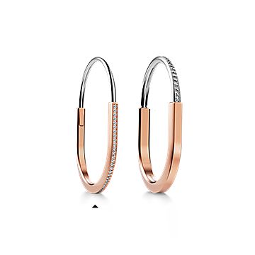 ティファニー ロック ナロー バングル ハーフ パヴェ ダイヤモンド