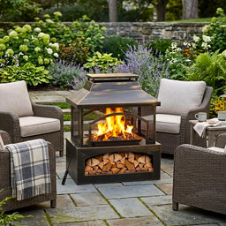 Vantana 37 in. Outdoor Wood Burning Fireplace at Tractor Supply Co