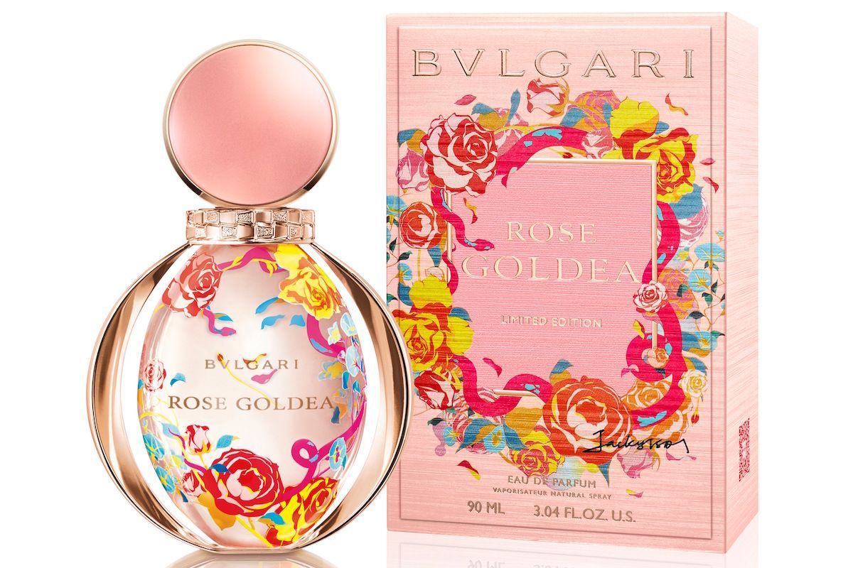 ブルガリの香水「ローズ ゴルデア」がポップな限定ボトルでお目見え