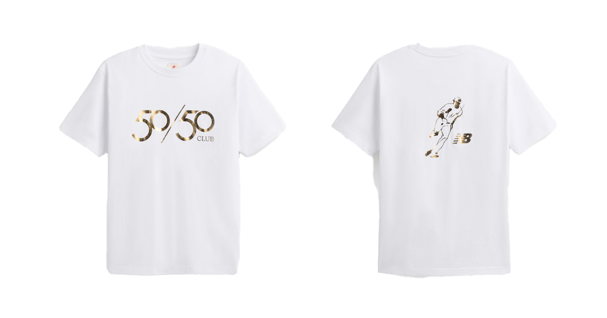 ニューバランス」から大谷翔平50/50達成記念の限定Tシャツが発売