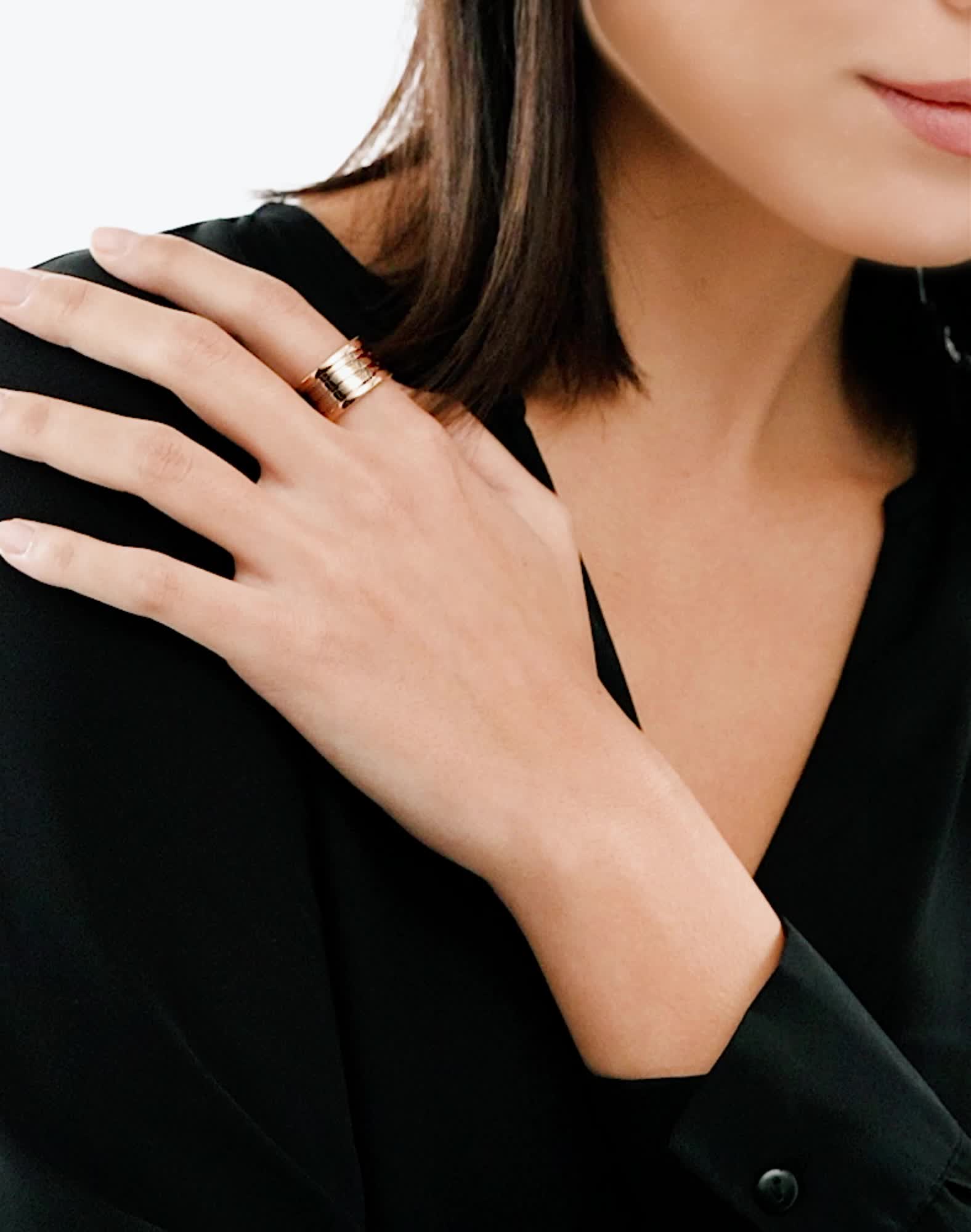 Rose gold B.zero1 Ring AN856732 | Bvlgari