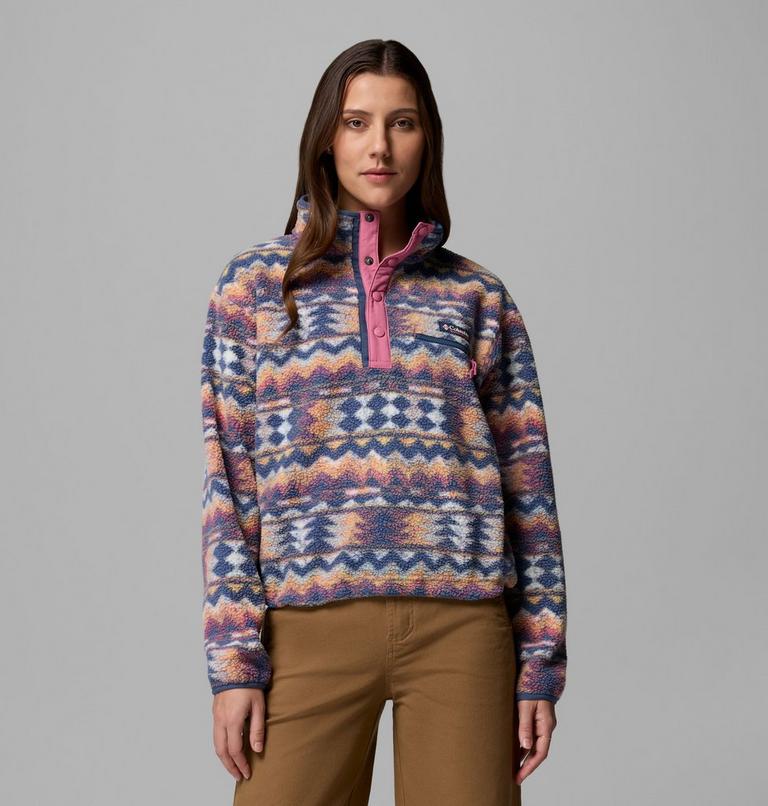 Women's Helvetia™ II Cropped Sherpa Half Snap Printed Fleece