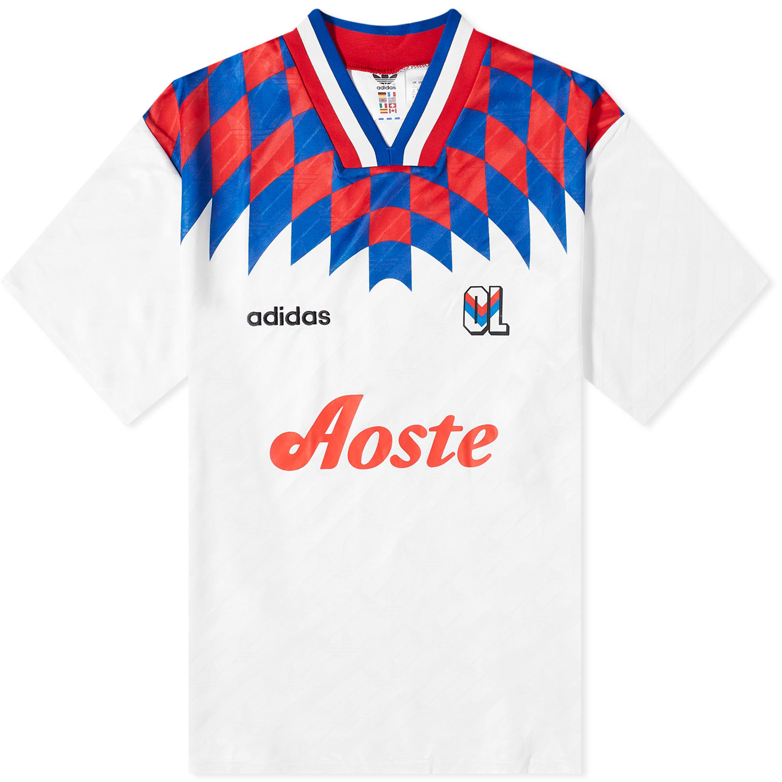 Adidas Men's Olympique Lyonnais OG 95-96 Jersey White - Curated