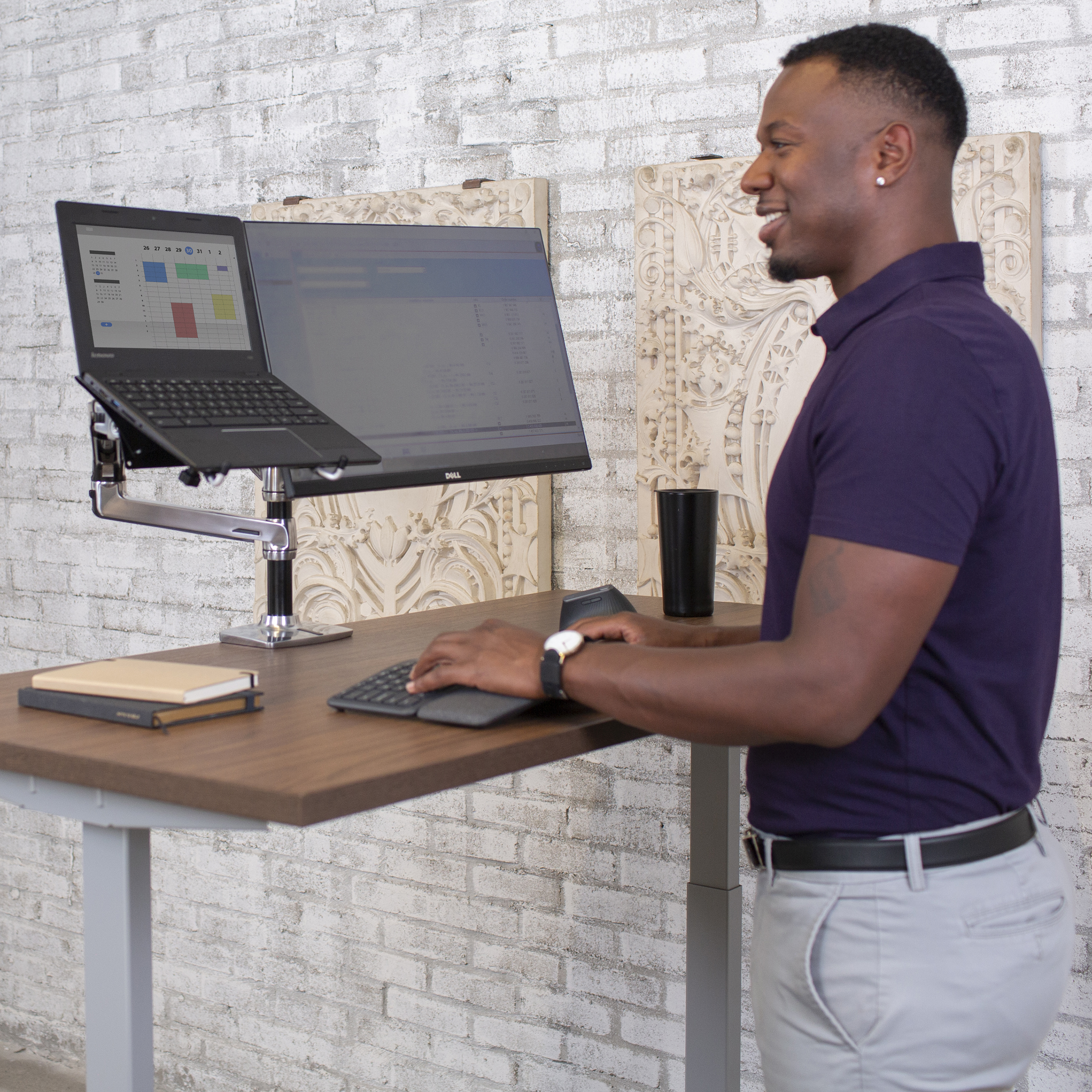 LX Dual Stacking Monitor Arm | Ergotron Dual Monitor Stand