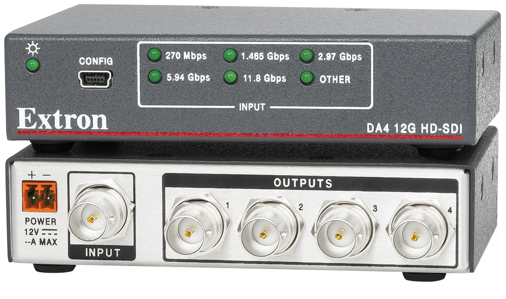 DA4 12G HD-SDI - Distribution Amplifier | Extron
