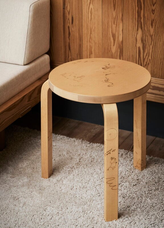 Artek Aalto stool 60, Artek + Moomin, Celebration | Finnish Design