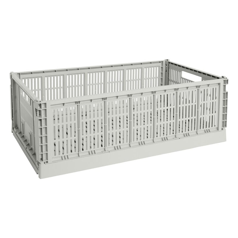 HAY Colour Crate, XL, recycled plastic, grey | Finnish Design Shop