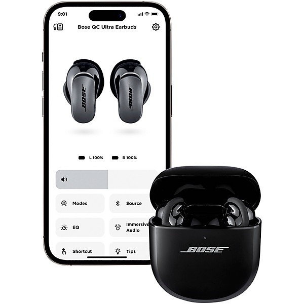 Bose QuietComfort Ultra Wireless Black Noise Cancelling Earbuds